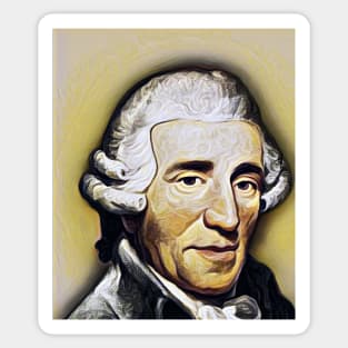 Joseph Haydn Yellow Portrait | Joseph Haydn Artwork 10 Sticker